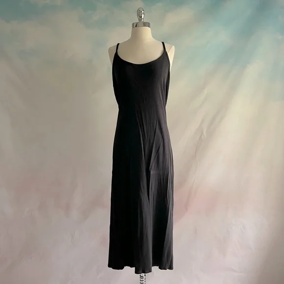 Lane Bryant Black Ribbed Slip Cami Side Slit Maxi Dress Womens Size 22/24 Lane Bryant Black Ribbed Slip Cami Side Slit Maxi Dress Womens Size 22/24